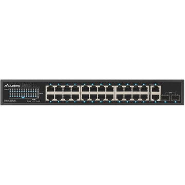 Switch LANBERG RSGE-24P-2GE-2S-360 network switch Unmanaged 10/100/1000 Mbps
