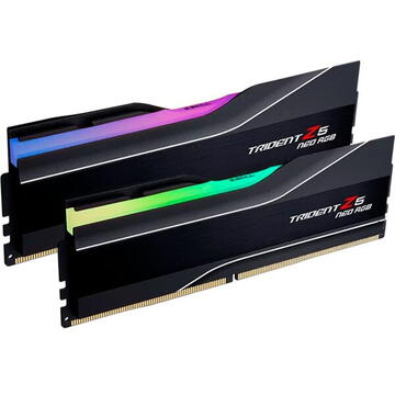 Memorie G.Skill DIMM 96 GB DDR5-5600 (2x 48 GB) dual kit, RAM Negru, Trident Z5 NEO RGB, EXPO