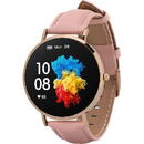 Smartwatch Garett Verona Auriu/Roz,Compatibilitate cu Android și iOS,monitor de ritm cardiac,Notificări de apel și SMS, 360x360 pixeli, 1.3