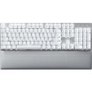 Pro Type Mechanical Keyboard LED Backlit, US layout, Wireless Alb
