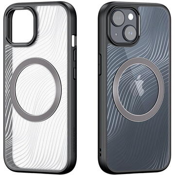 Husa Armored case for iPhone 15 Plus with MagSafe Dux Ducis Aimo Mag - black