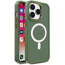 Armored Magnetic iPhone 14 Pro Max MagSafe Color Matte Case - green