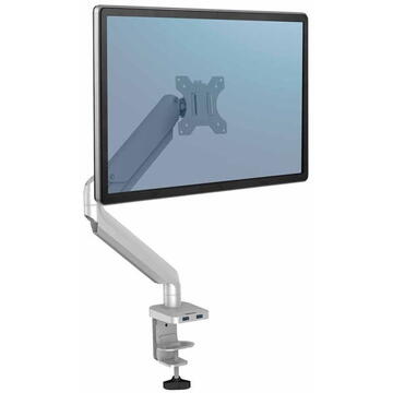 Suport monitor Fellowes Ergonomics arm for 1 monitor - Platinum series, silver