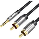 Vention 2xRCA cable (Cinch) jack to 3.5mm Vention BCFBF 1m (black)
