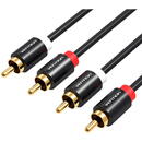 Vention 2RCA (Cinch) to 2RCA (Cinch) Cable Vention VAB-R06-B200 2m (black)