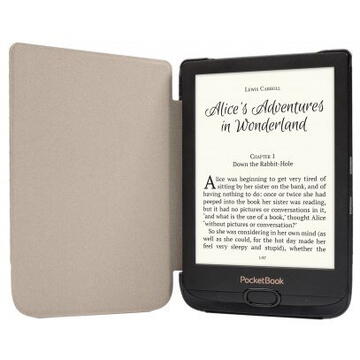 PocketBook WPUC-627-S-GY e-book reader case 15.2 cm (6") Folio Brown, Grey