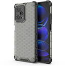 Hurtel Honeycomb case for Xiaomi Redmi Note 12 Pro+ armored hybrid cover black