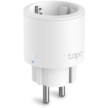 Prize inteligente TP-LINK Mini Tapo P115, Wi-Fi, monitorizare consum energie, voice control, 16A, compatible with Android / iOS, Amazon Alexa si Google Assistant, 220-240V, design compact, Alb