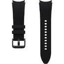 Hybrid Eco-Leather Band pentru Galaxy Watch6, (S/M), Black