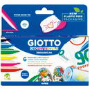 Giotto Carioca permanenta pentru textile, 6 buc/blister, GIOTTO Decor Textile