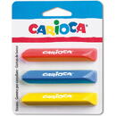 Carioca Radiere triunghiulare, 3 buc/blister, CARIOCA - diverse culori