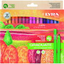 LYRA Marker bio, cerneala pe baza de apa, 36 culori/set, LYRA Graduate