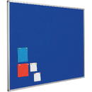 Panou textil albastru 90 x 120 cm, profil aluminiu SL, SMIT