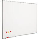 Smit Visual Supplies Tabla alba magnetica 120 x 200 cm, profil aluminiu SL, SMIT
