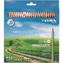 LYRA Creioane colorate LYRA Graduate Graphite, 24 culori/cutie