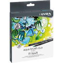 LYRA Markere LYRA Aqua Brush Duo, 2 capete (brush + 1mm), 24 culori/cutie