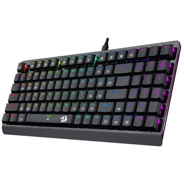 Tastatura Redragon gaming mecanica Bluetooth si cu fir DragonWarrior RGB Neagra