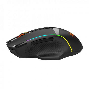 Mouse Redragon gaming wireless si cu fir Enlightment RGB Negru