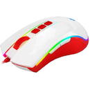 Mouse gaming Cobra RGB Alb/Rosu