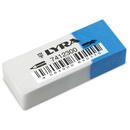 LYRA Radiera plastic LYRA, 50x19x12mm, pentru creion/cerneala, PVC free - alb/albastru