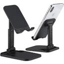 Wozinsky Wozinsky Desk Phone Stand Tablet Stand Foldable Black (WFDPS-B1)