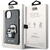 Husa Karl Lagerfeld case for iPhone 14 from the Saffiano Karl &amp; Choupette series - silver