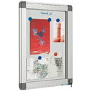 Smit Visual Supplies Avizier interior/exterior Recto, tabla alba magnetica, 12 x A4, 90 x 85 cm, SMIT