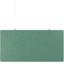 Panou absortie acustica, 60x120 cm, PET felt, cu sistem de prindere in tavan, SMIT - verde petrol