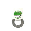 fir nylon 2.4mm   15m rotund- Bronto, cu eticheta, cu insertie, gri