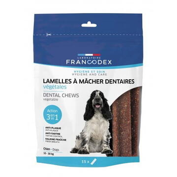 Hrana pentru caini FRANCODEX Dental Medium - tartar removal strips for dogs - 15 pcs.
