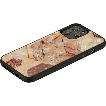 Husa iKins case for Apple iPhone 12/12 Pro pink marble