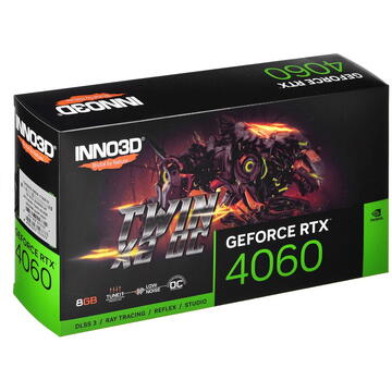 Placa video INNO3D nVidia GeForce RTX 4060 TWIN X2 8GB GDDR6 128bit