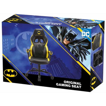 Scaun Gaming Subsonic Batman, Piele sintetica, Negru-Galben