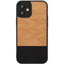 MAN&WOOD case for iPhone 12 mini herringbone nero black