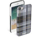 Krusell Krusell Limited Cover Apple iPhone 8/7 plaid dark grey