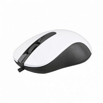 Mouse SBOX M-901W 1000 DPI, USB, Alb/Negru