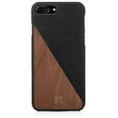 Woodcessories Woodcessories EcoSplit Wooden+Leather iPhone 7+ / 8+  Walnut/black eco249