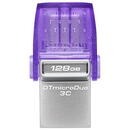 Kingston 128GB DT MICRODUO 3C, USB 3.2, 128GB, Citire 200MB/S