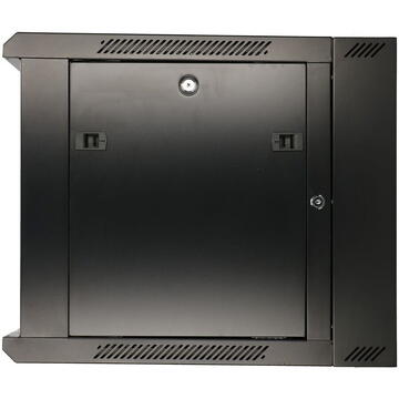 Extralink 6U 600x600 AZH Black | Rackmount cabinet | wall mounted, swing type