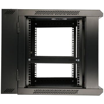 Extralink 6U 600x600 AZH Black | Rackmount cabinet | wall mounted, swing type