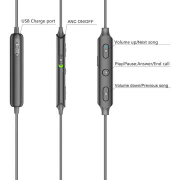 DENVER Electronics BEN-151 Bluetooth 4.2 100 mAh Negru