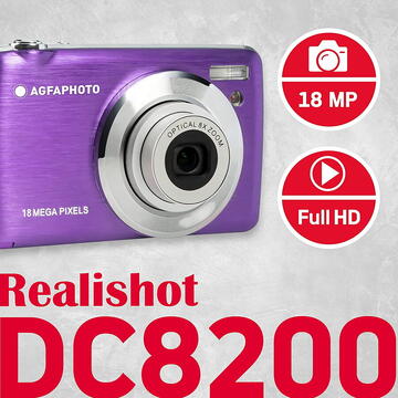 Aparat foto digital AgfaPhoto DC8200 Purple