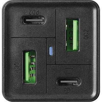 Incarcator de retea Sandberg 441-45 4in1 Charger 2xUSB-C 2xUSB 65W