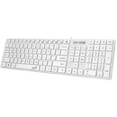 Genius Tastatura  SlimStar 126 USB, alb