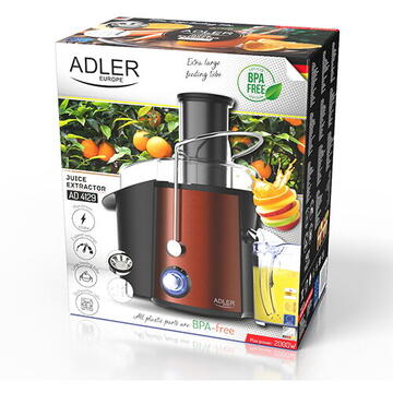 Storcator Adler Storcator electric pentru legume si fructe Juice extractor - 1000W Negru