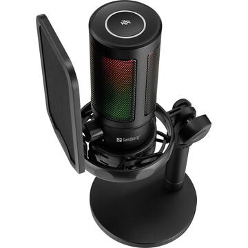 Microfon Sandberg 126-39 Streamer USB Microphone RGB