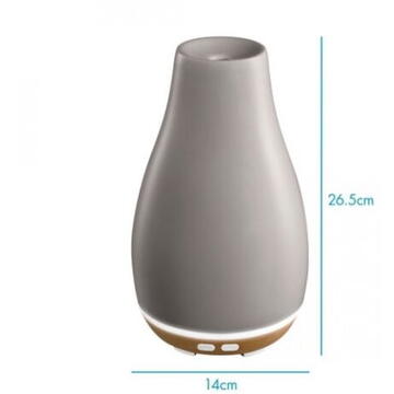 Aparate aromaterapie si wellness Ellia ARM-510GYA-WW Blossom Ultrasonic Diffuser with Ambient Mood Lighting
