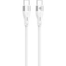 Tellur Silicone Type-C to Type-C Cable PD60W 1m White