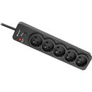 Tracer Tracer 46975 PowerGuard 1.8m Black (5 Outlets)