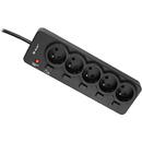 Tracer Tracer 46976 PowerGuard 1.8m Black (5 Outlets)